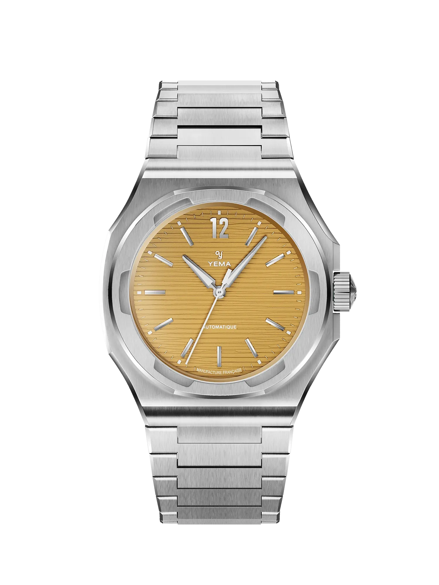 YEMA Wristmaster Slim CMM.20, Yellow / warm gold tone dial